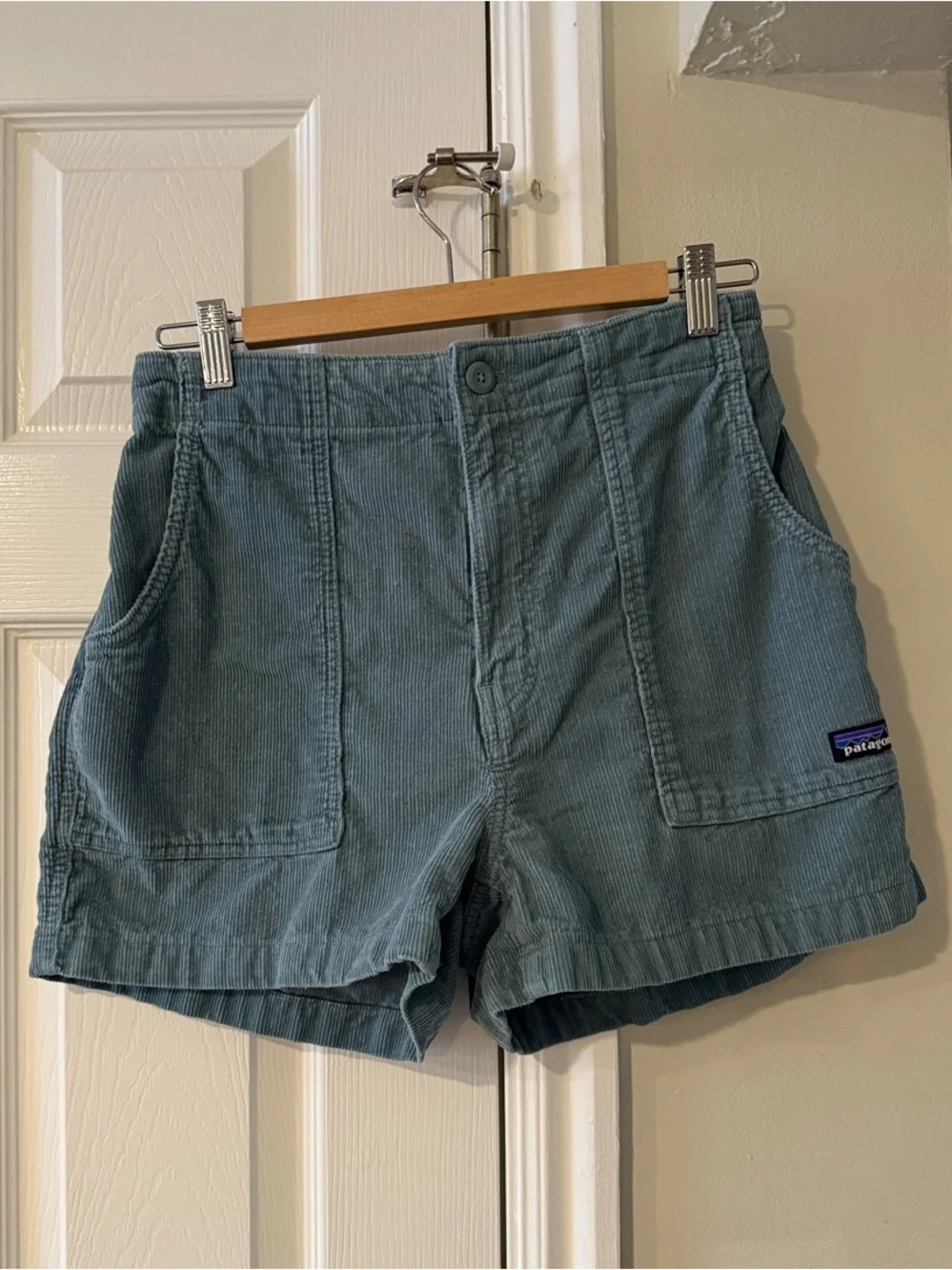 Patagonia Retro Cord Shorts in Sage Blue - Picture 1 of 6